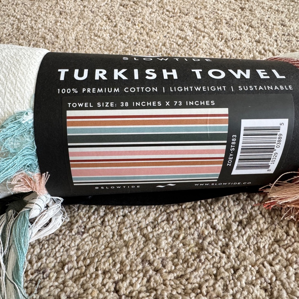 Slowtide Multicolor Turkish Towel